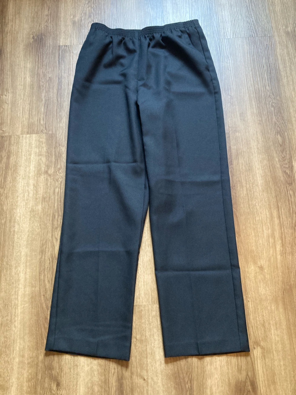 Alfred Dunner Nice Black Elastic Waistband Pants 10